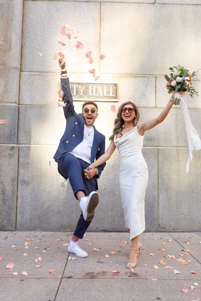 Couple Celebrates Eloping at City Hall.