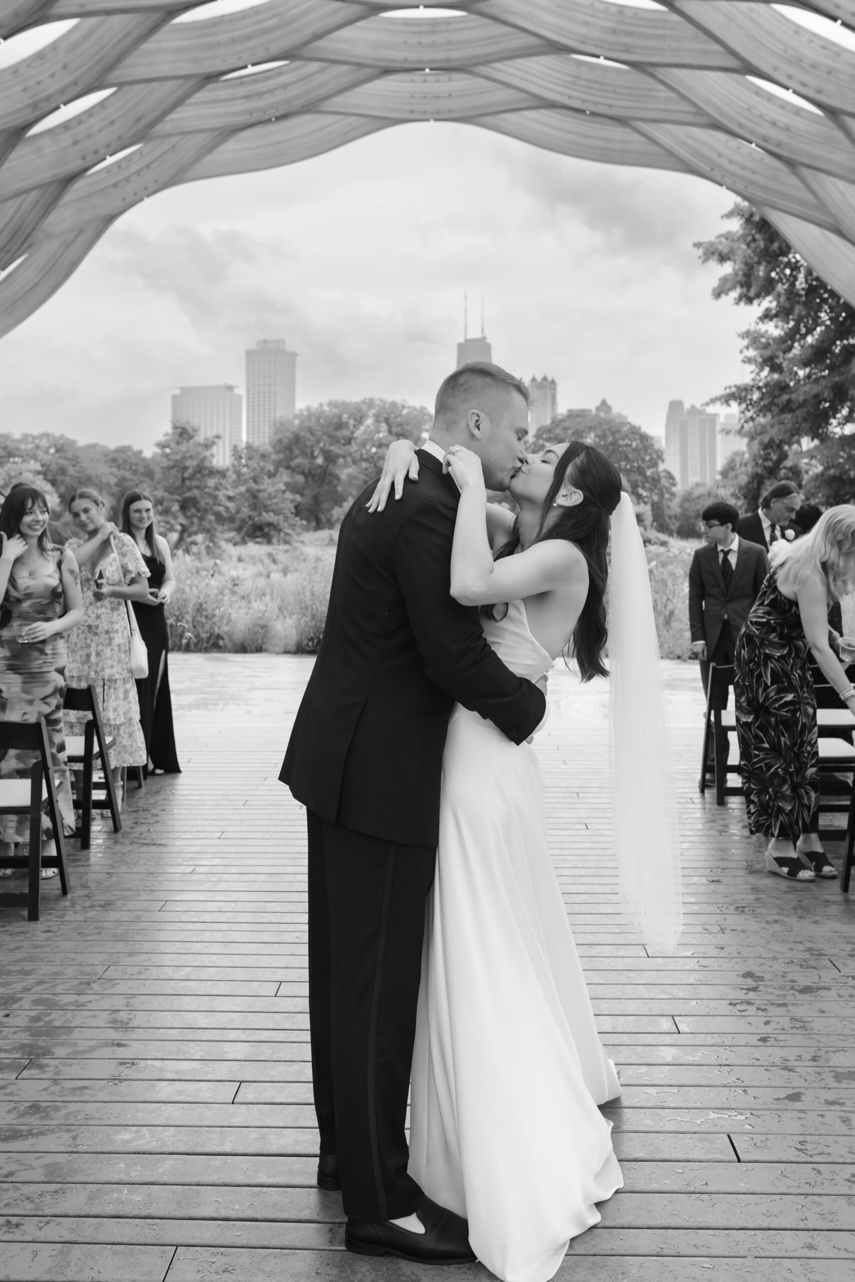 Couple celebrate getting married at Lincoln Park Honeycomb